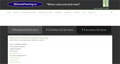 Desktop Screenshot of michaelsflooring.ca