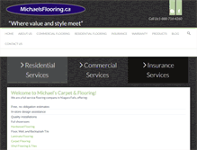Tablet Screenshot of michaelsflooring.ca